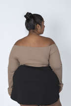 Taupe - Model 3 Back View