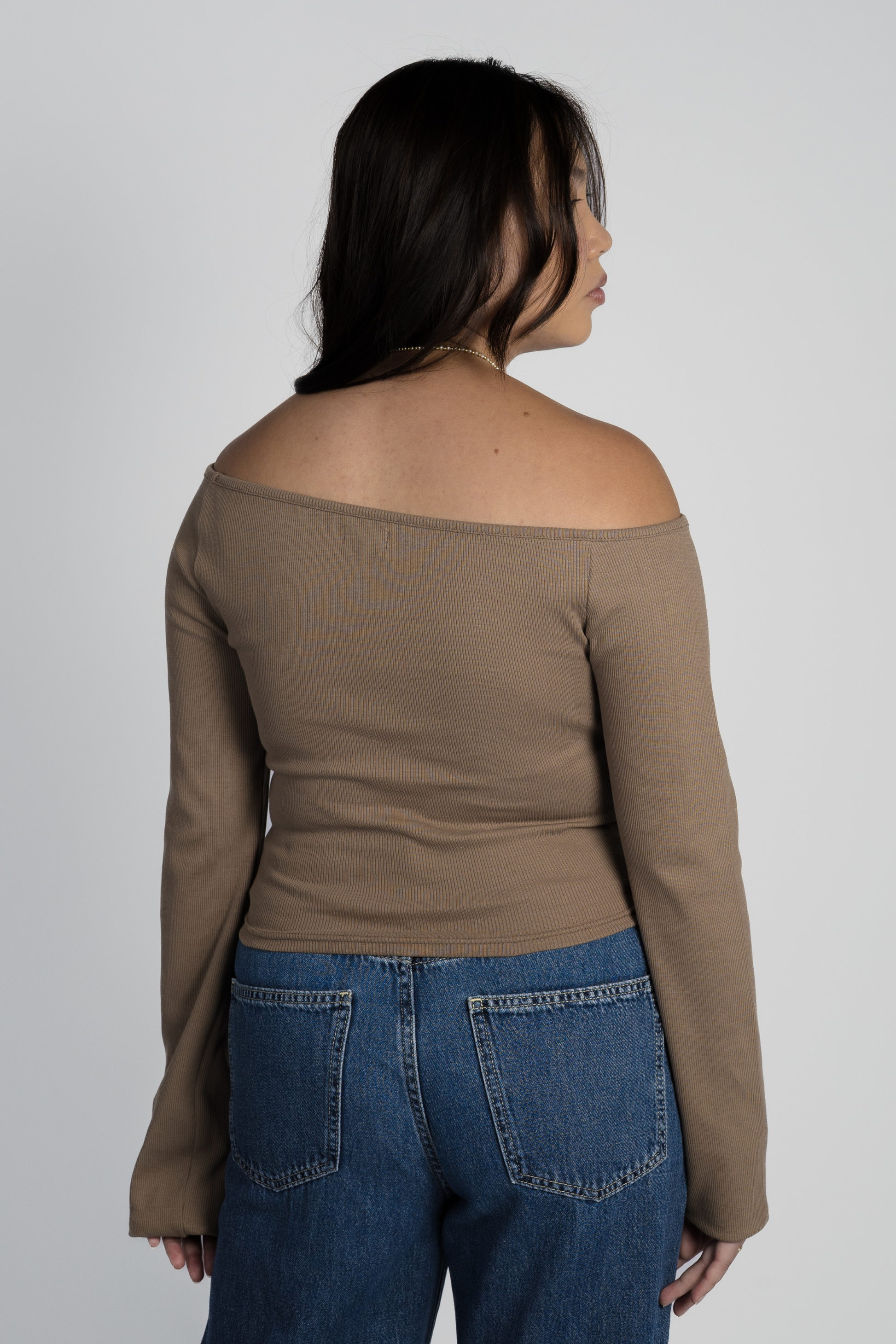 Taupe - Model 2 Back View