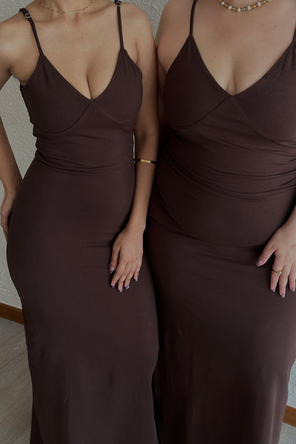 Espresso Dress | Chocolate Brown